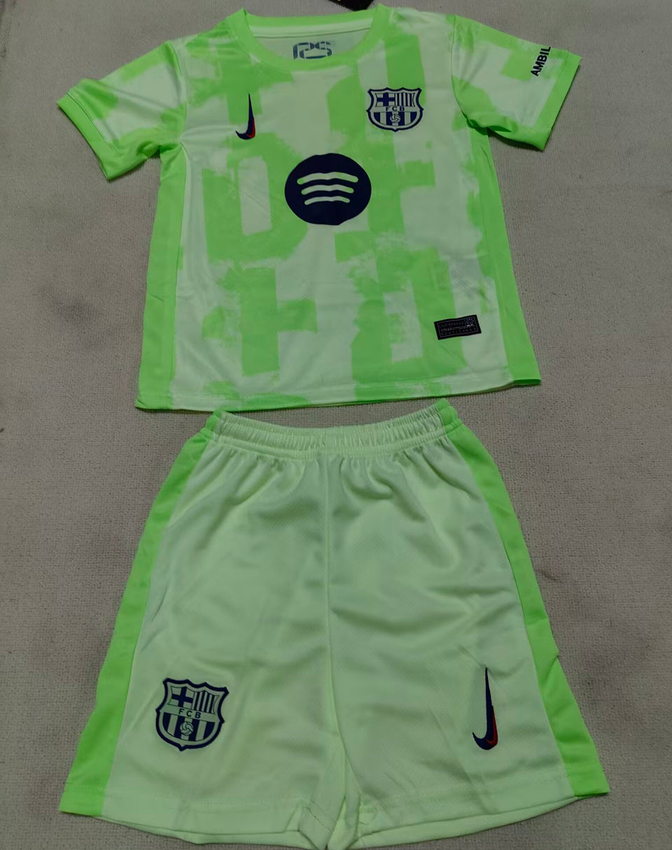 2024/25 Barcelona Third Short Sleeve Kids Jersey