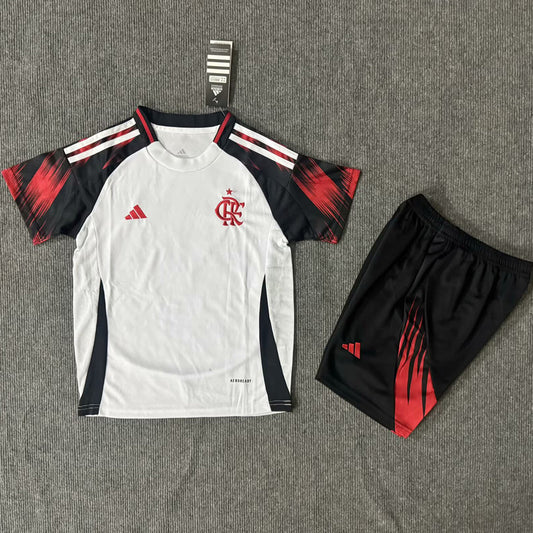 2025/26 Flamengo Away Short Sleeve Kids' Jersey