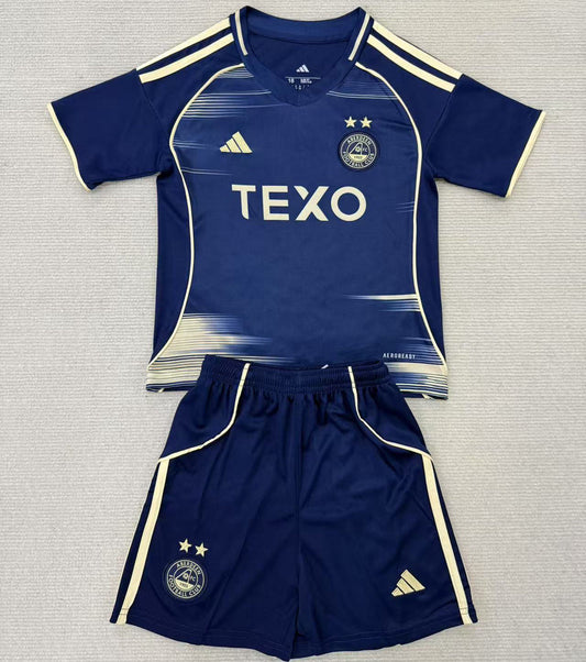2025/26 Aberdeen Away Short Sleeve Kids' Jersey